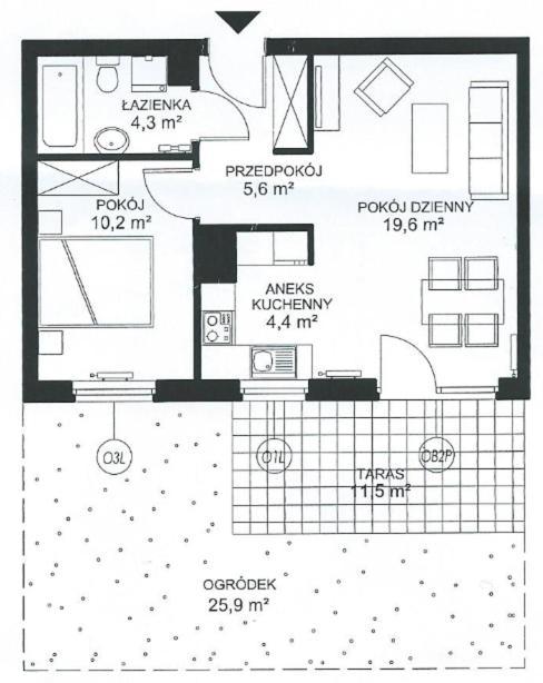 Apartmán Sunny Sleeps 4 By The Beach With Garden Patio - Gdansk Przymorze Exteriér fotografie